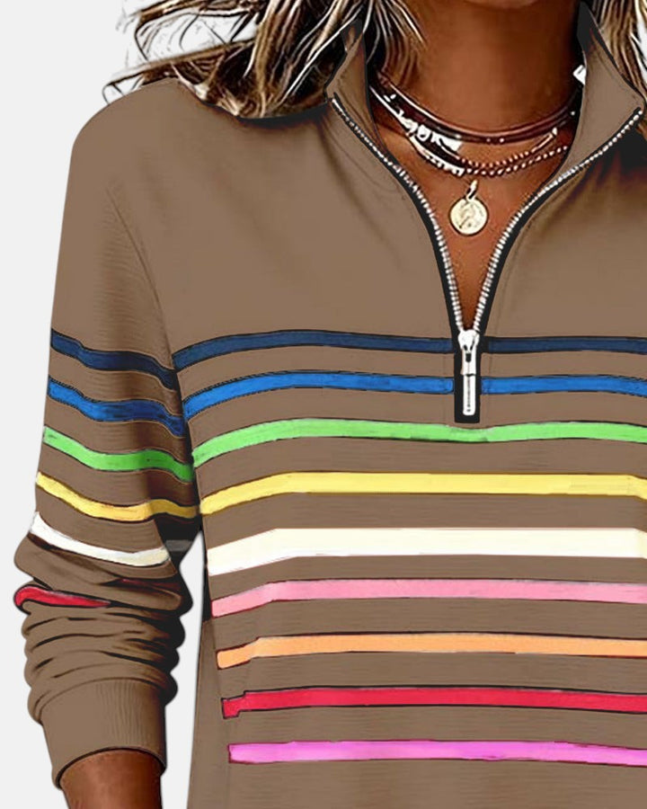 Lola - Comfortable Striped Jumper