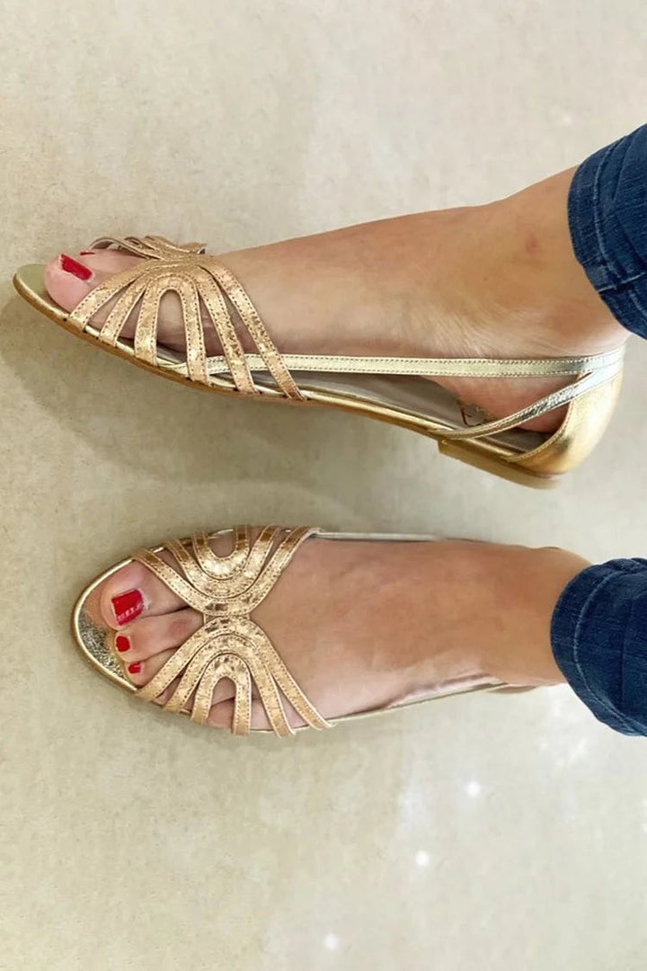 Eleonora sandals in Gold