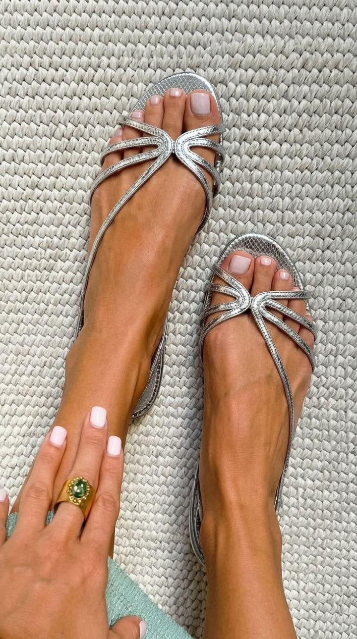 Ginevra sandals in Silver