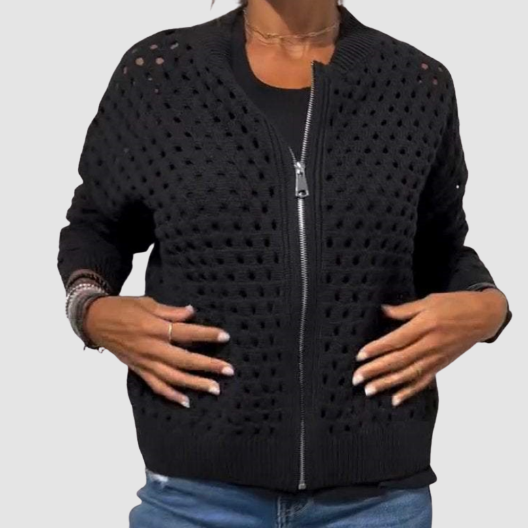 Constance cardigan in black