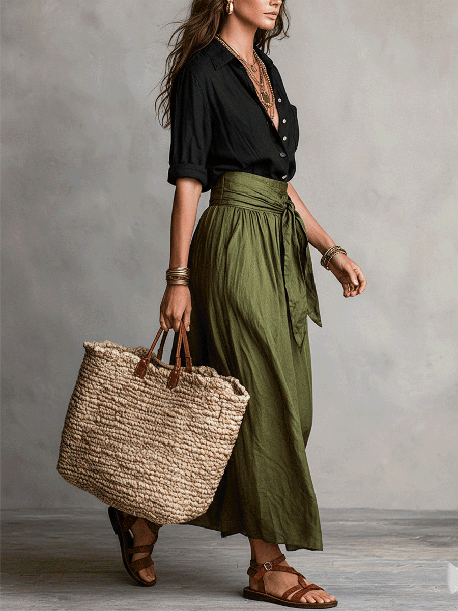 Élodie - Effortless Elegance Boho Skirt Set