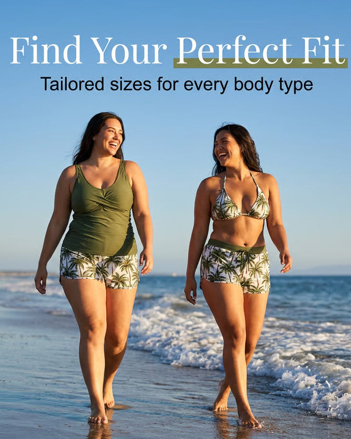Ellaire | Three-Piece Tankini Bikini & Cover-Up Set