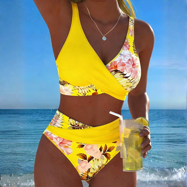 GABRIELLA | FLORAL CONTRAST BIKINI