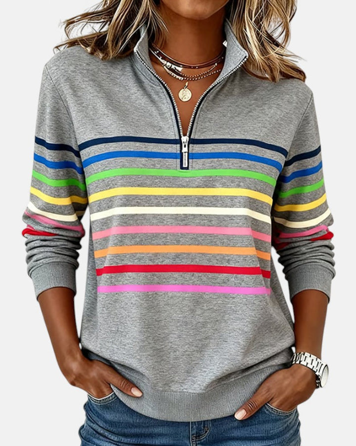 Lola - Comfortable Striped Jumper