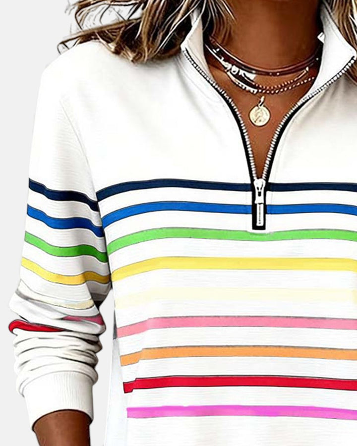 Lola - Comfortable Striped Jumper