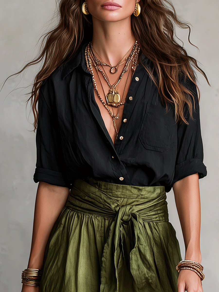 Élodie - Effortless Elegance Boho Skirt Set