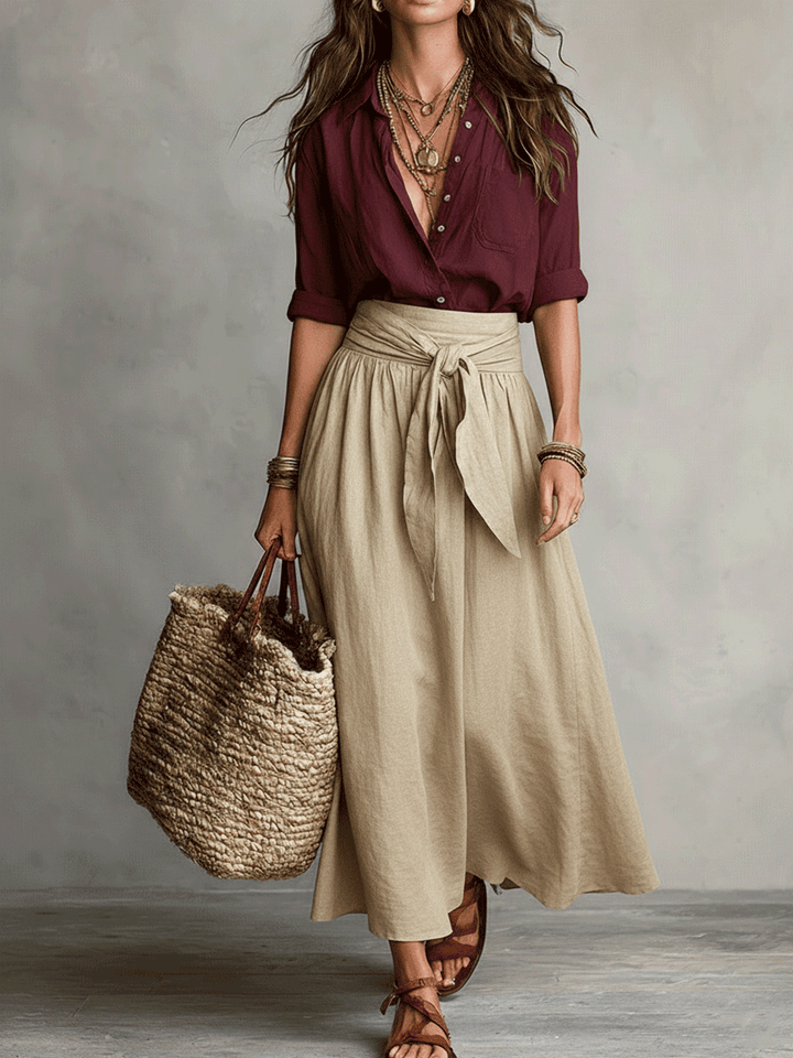 Élodie - Effortless Elegance Boho Skirt Set
