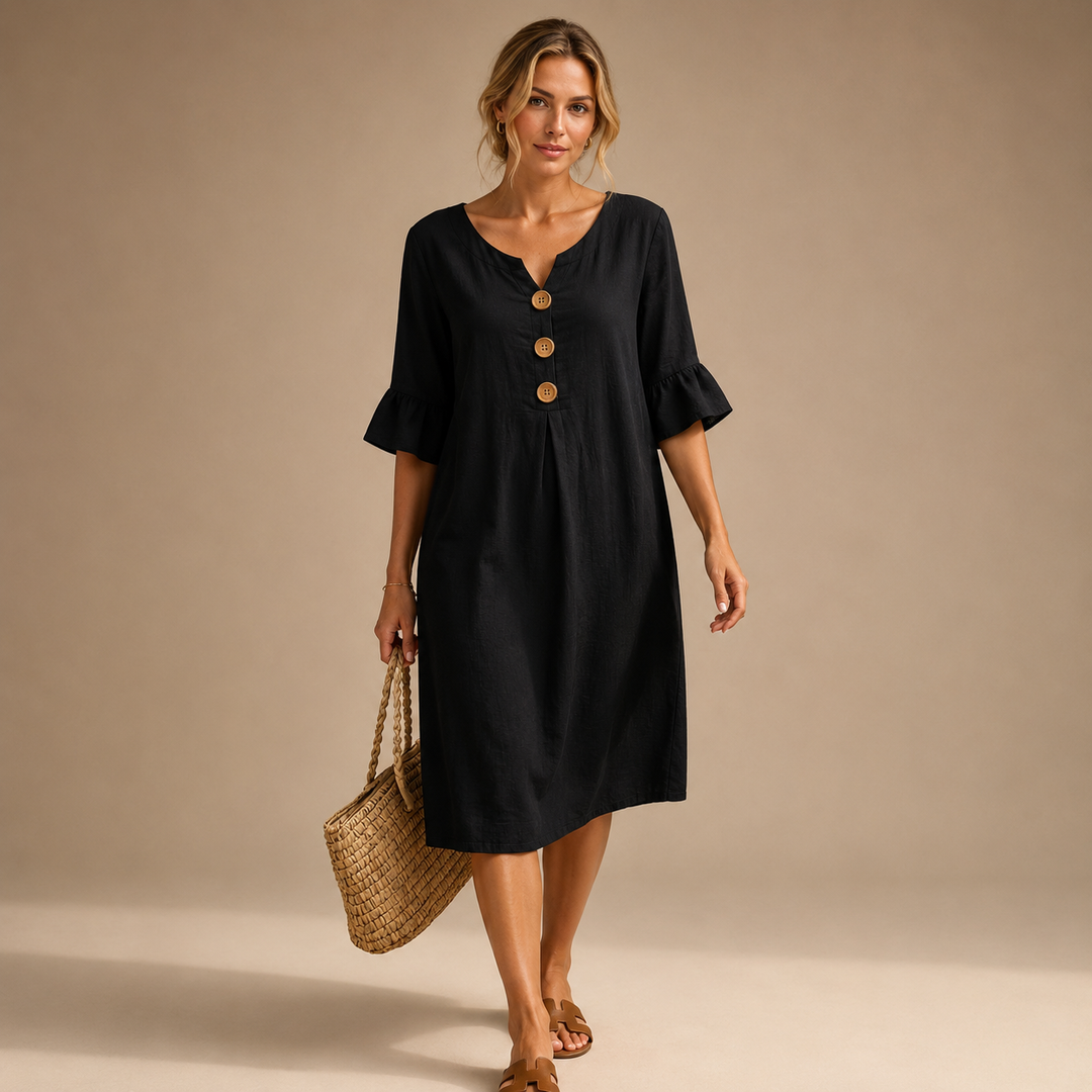 Vanesa | Elegant Loose-Fit Midi Dress