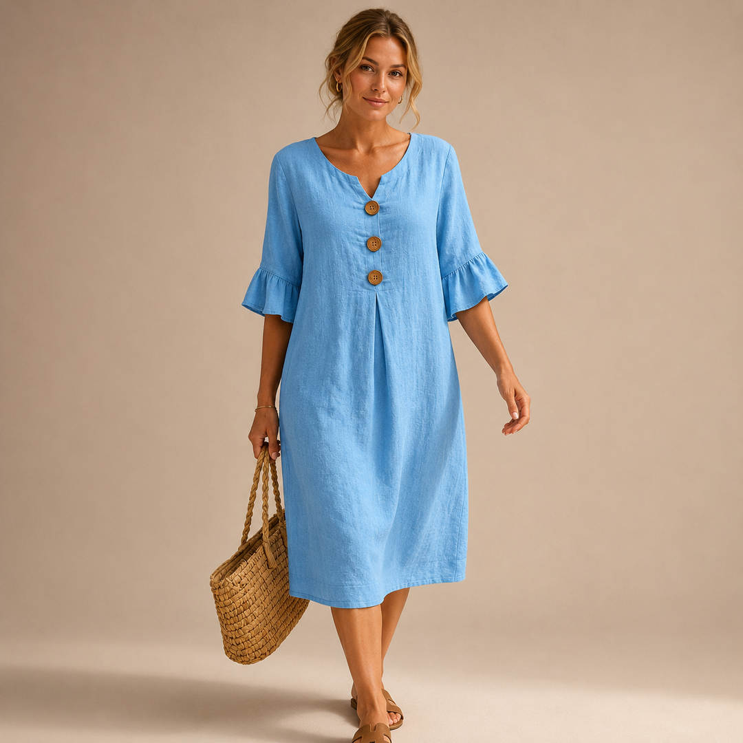 Vanesa | Elegant Loose-Fit Midi Dress
