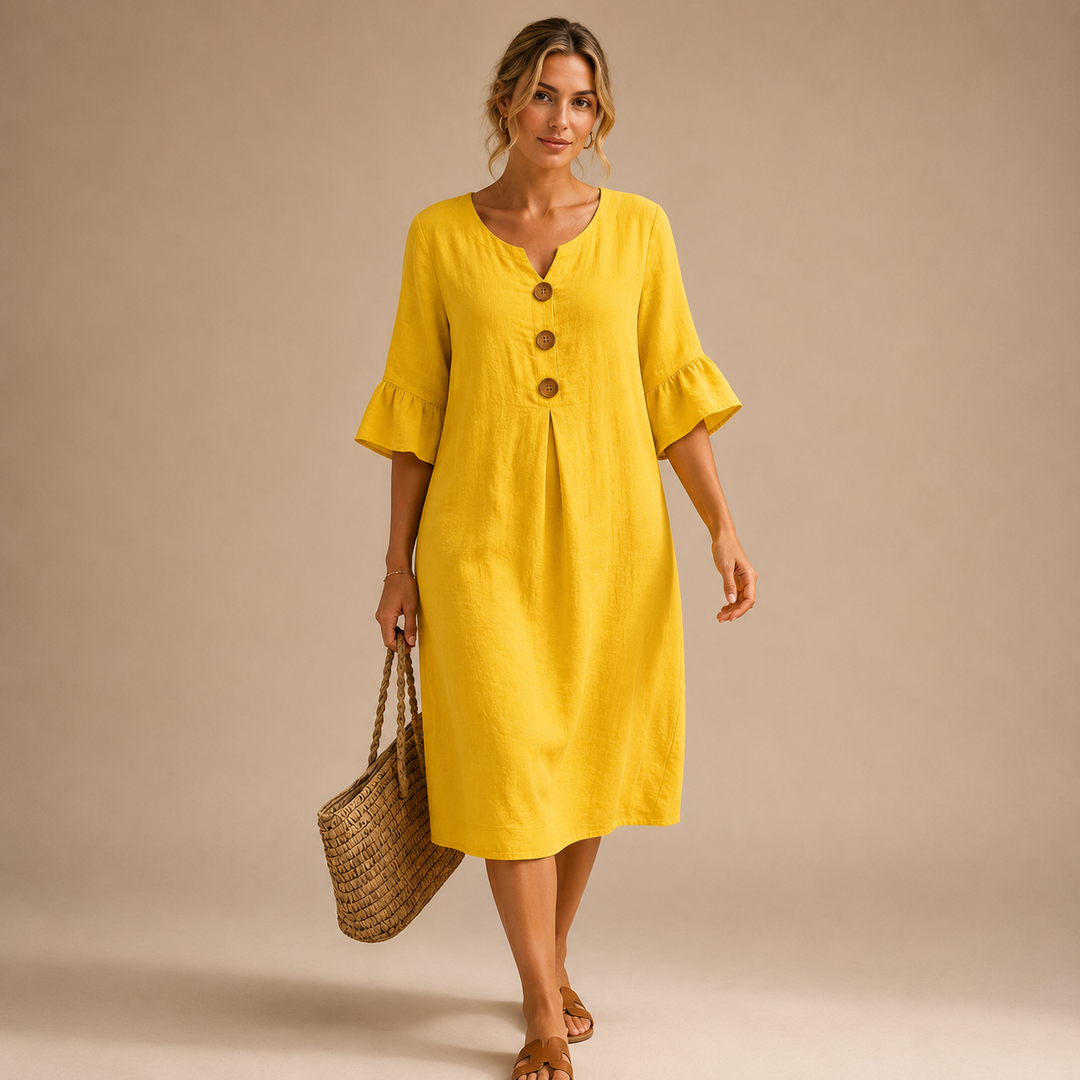 Vanesa | Elegant Loose-Fit Midi Dress