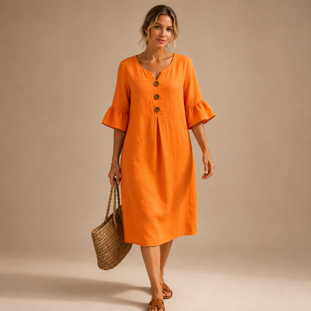 Vanesa | Elegant Loose-Fit Midi Dress