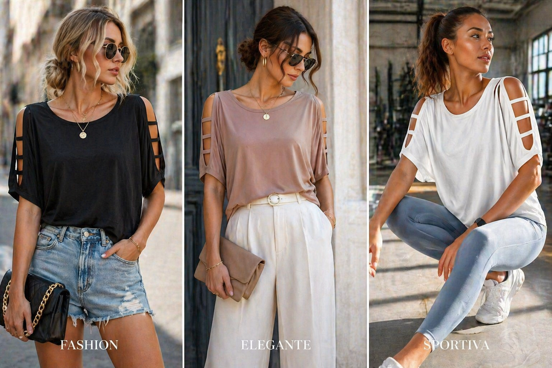 Adel | Cold Shoulder Cut-Out Top
