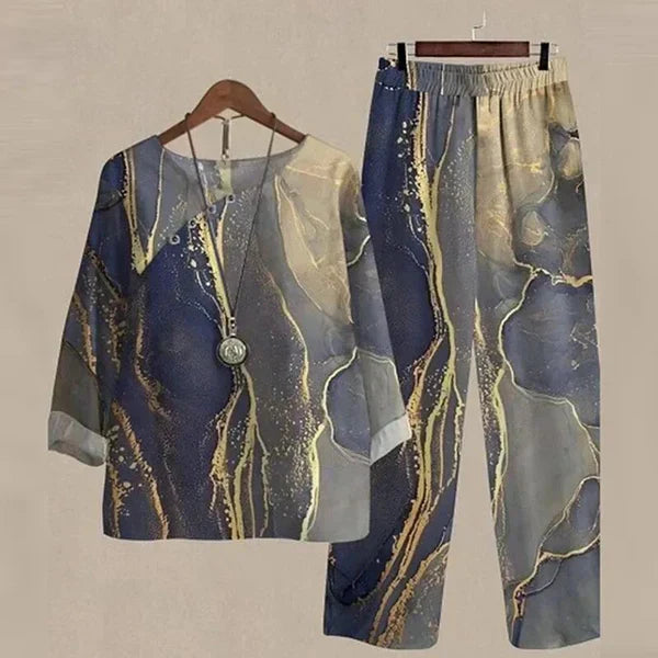 Lilou - Comfortable Shirt and Trousers Set