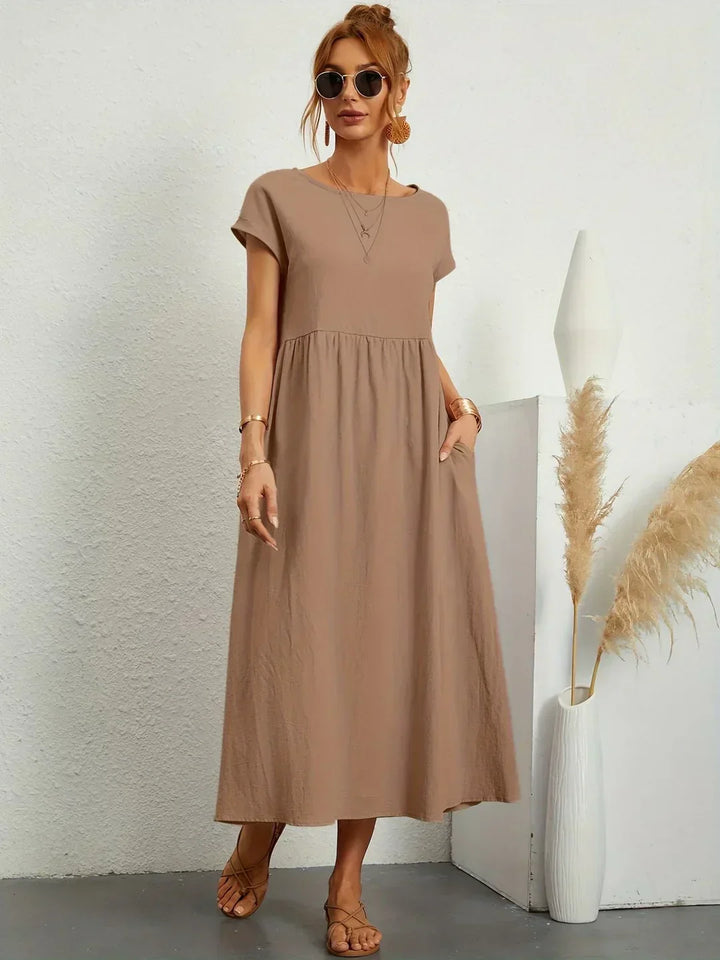 Gabriela™ | Flowing Midi Dress with Timeless Elegance
