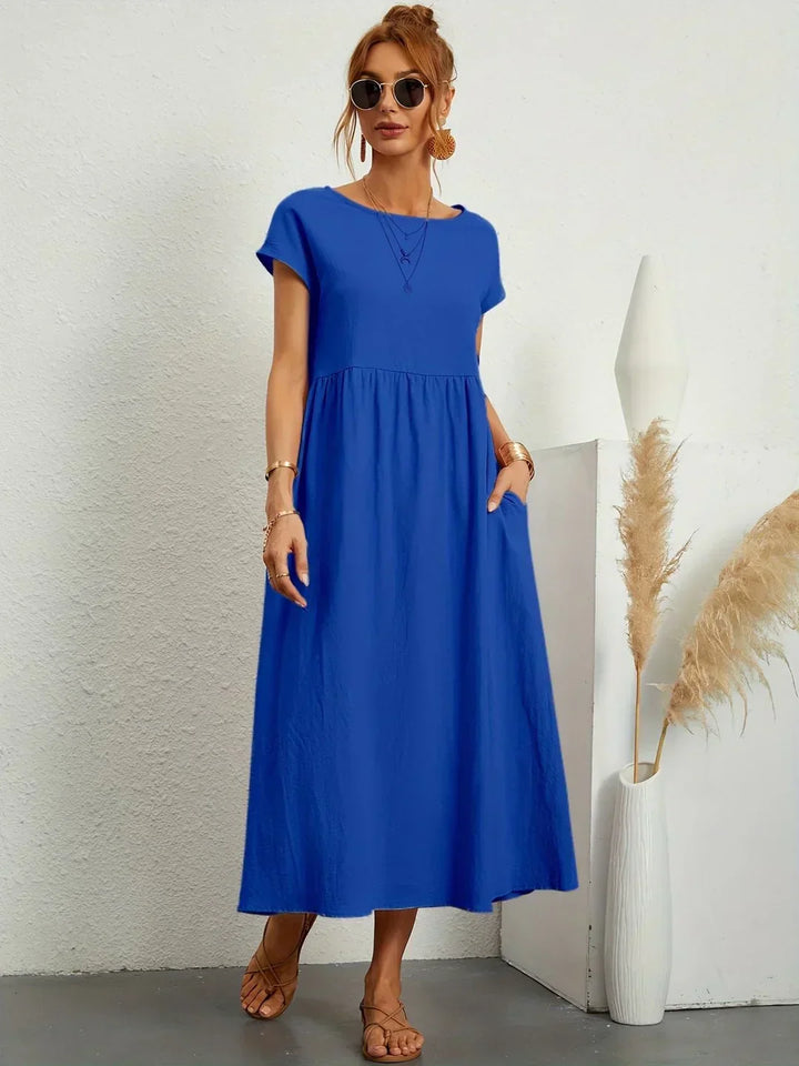 Gabriela™ | Flowing Midi Dress with Timeless Elegance