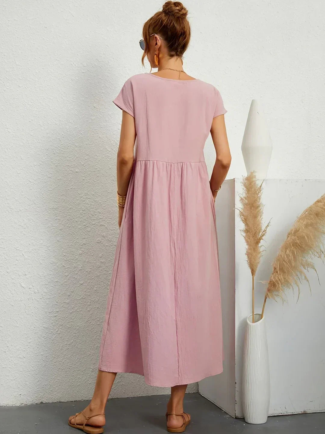 Gabriela™ | Flowing Midi Dress with Timeless Elegance