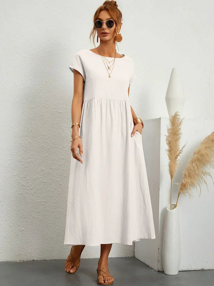 Gabriela™ | Flowing Midi Dress with Timeless Elegance