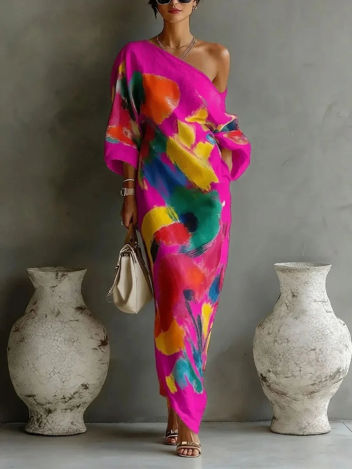Verity | Bold One-Shoulder Maxi Dress