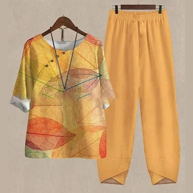 Lilou - Comfortable Shirt and Trousers Set