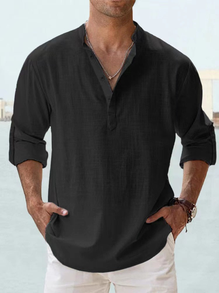 Maxwell™ | Breathable Linen Shirt