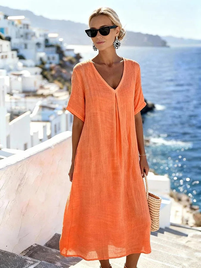 Carolina | Loose-fitting long dress
