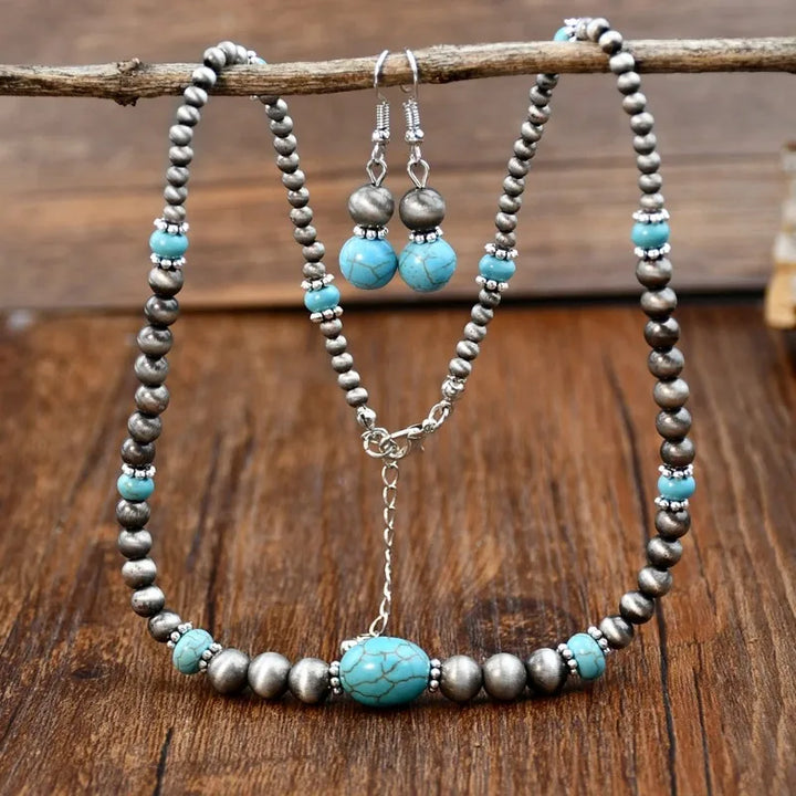 Freya | Vintage Turquoise Necklace + Free Earrings