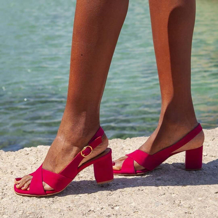 Bettina sandals in Red