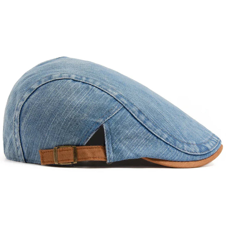 Fedor | Premium Denim Flat Cap