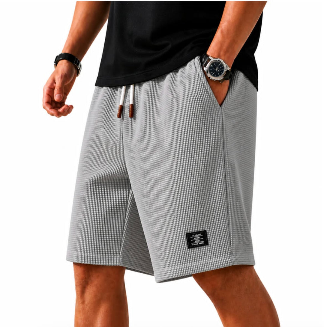 Marlon | Textured Knit Bermuda Shorts