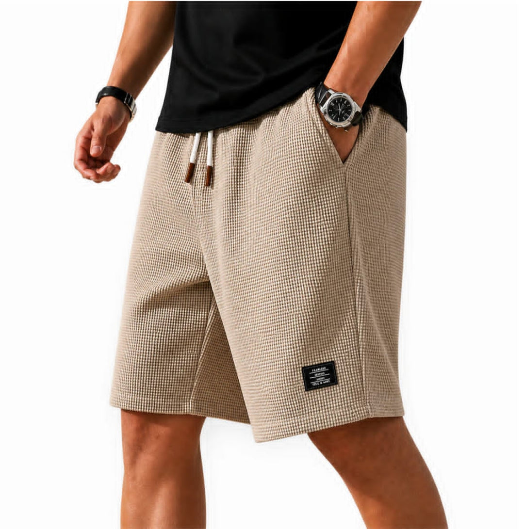 Marlon | Textured Knit Bermuda Shorts