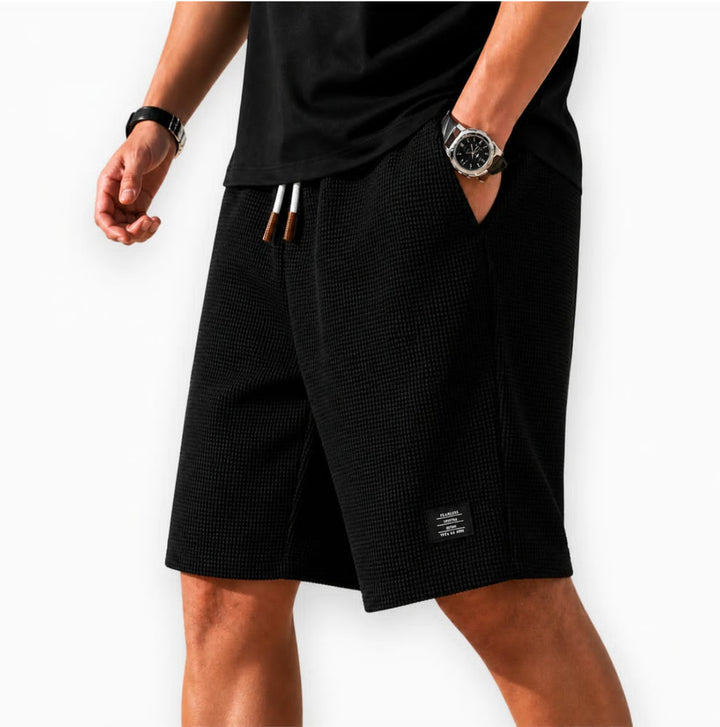 Marlon | Textured Knit Bermuda Shorts