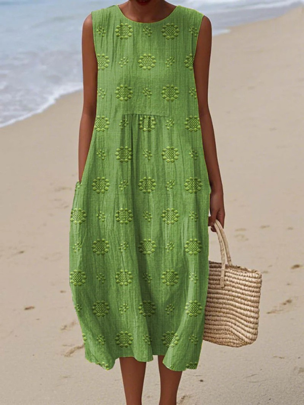 Marisol Midi Dress in green