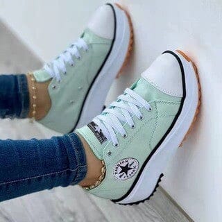 Posy | Platform Canvas Trainers