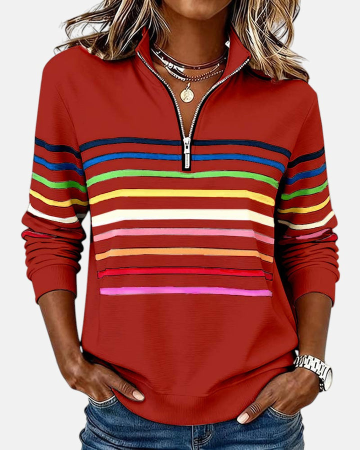 Lola - Comfortable Striped Jumper