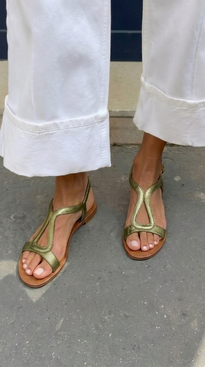 Ludovica sandals in Green