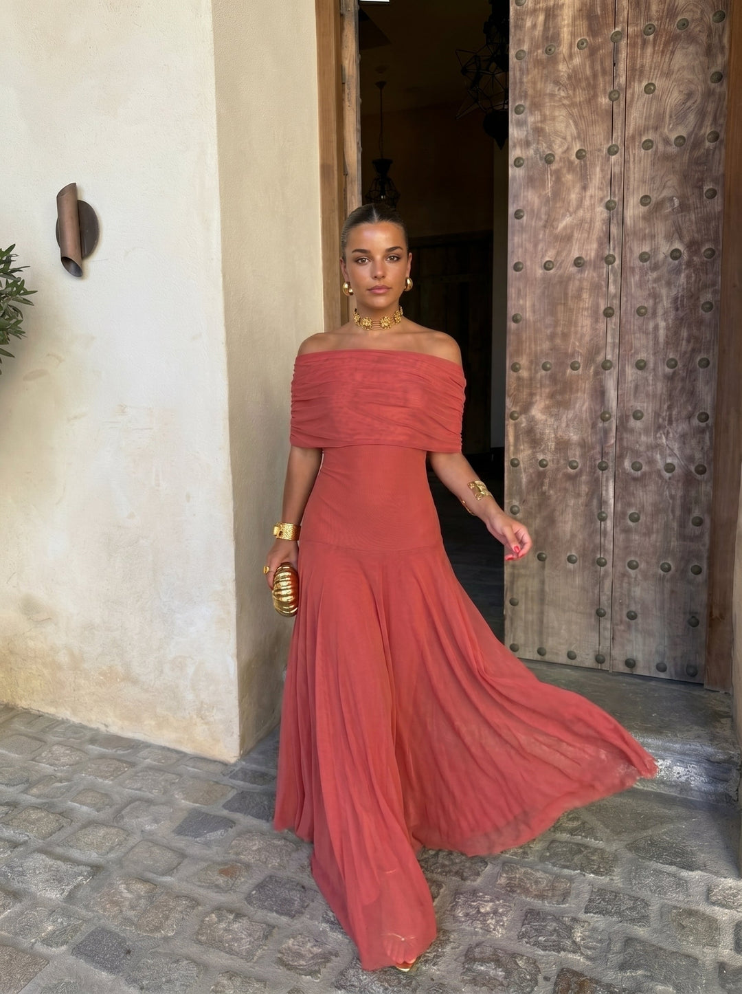 Sierra | Elegant Off-Shoulder Dress