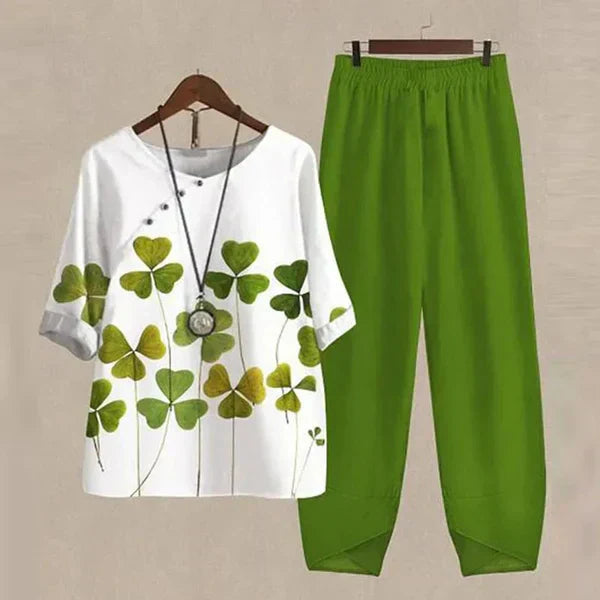Lilou - Comfortable Shirt and Trousers Set