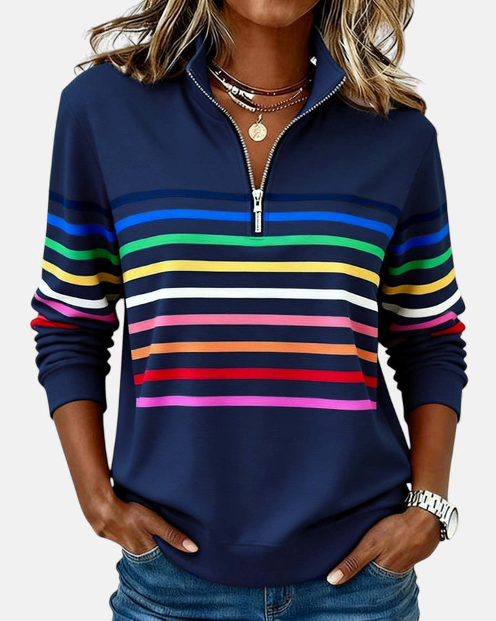 Lola - Comfortable Striped Jumper
