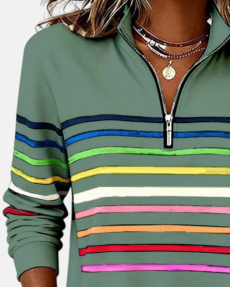 Lola - Comfortable Striped Jumper