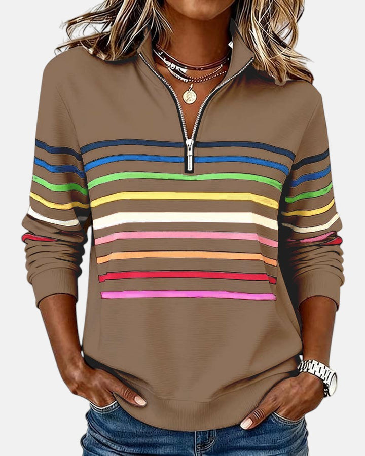 Lola - Comfortable Striped Jumper