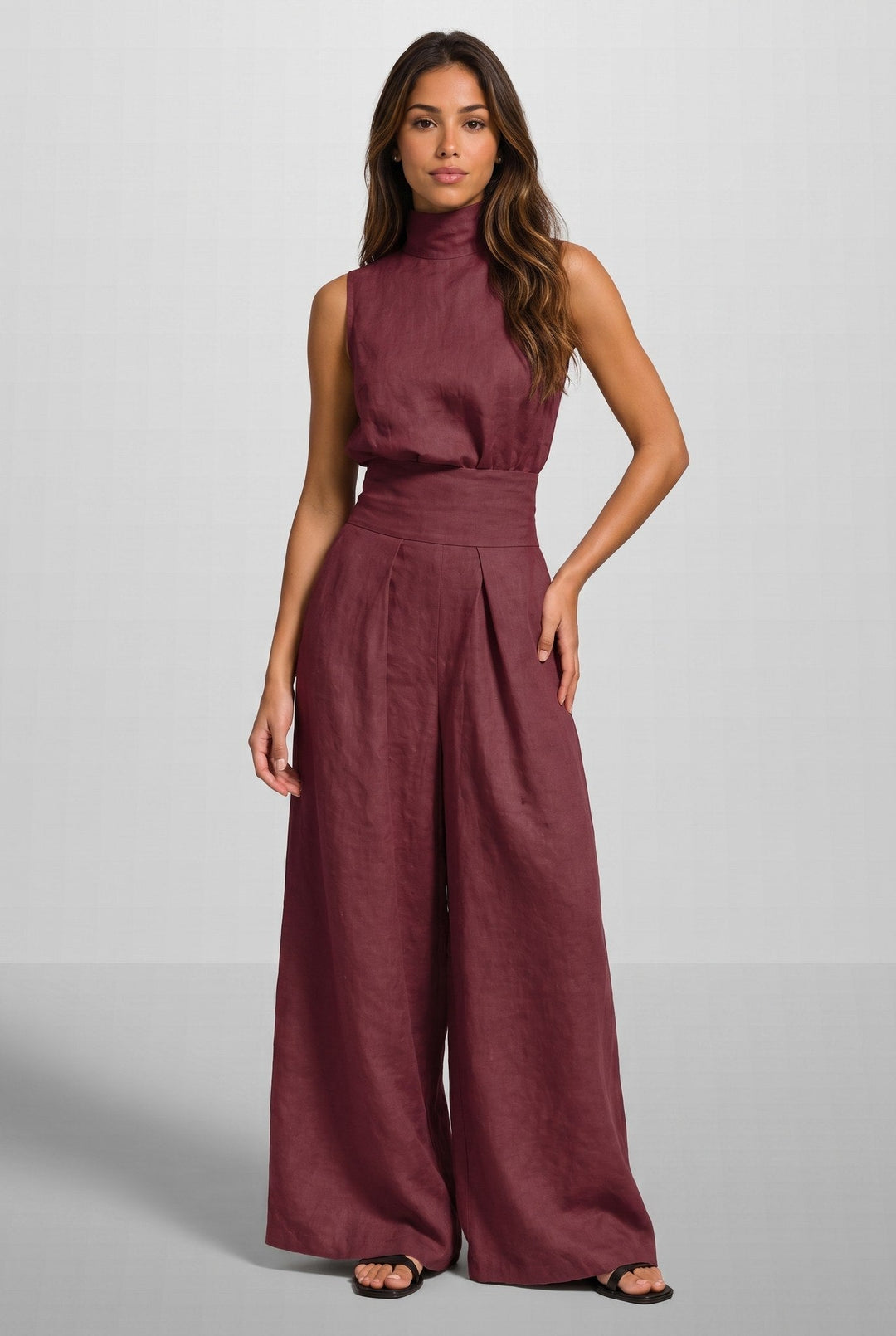 Lunaria set in burgundy