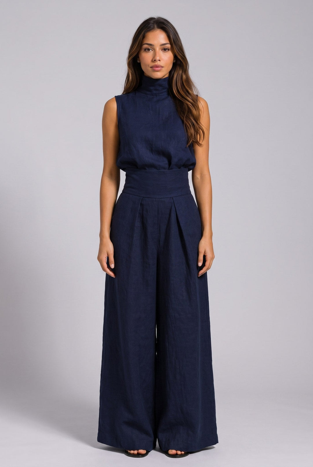 Lunaria set in dark blue