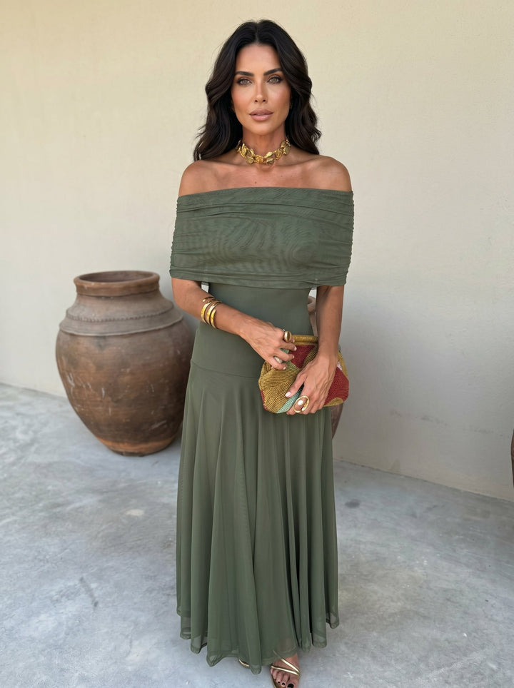 Sierra | Elegant Off-Shoulder Dress