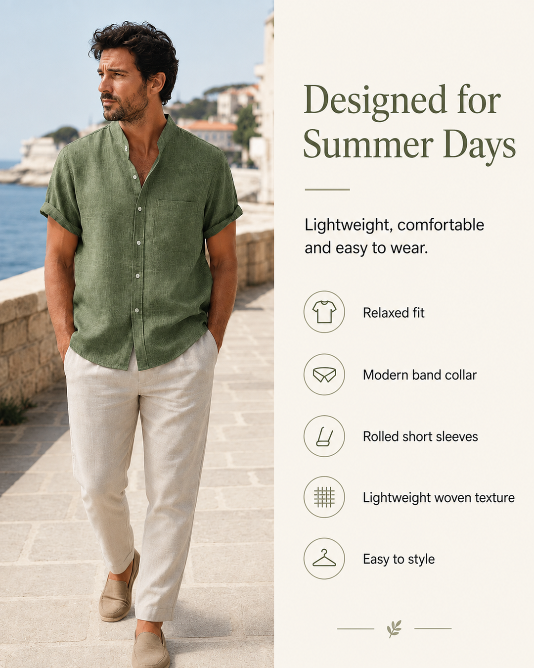 Julian | Effortless Officer-Collar Ease