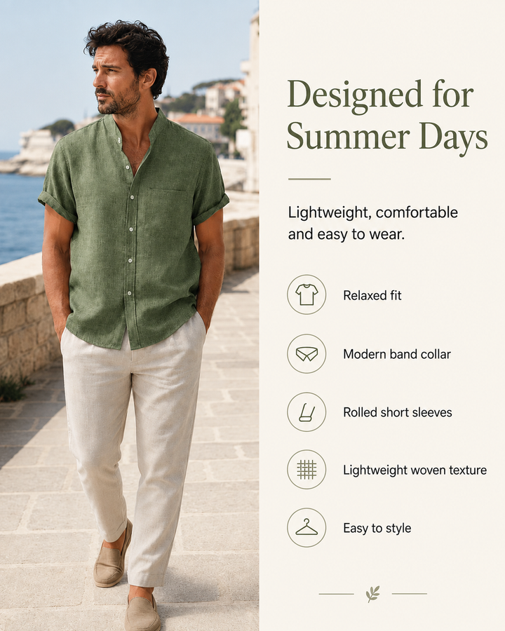 Julian | Effortless Officer-Collar Ease