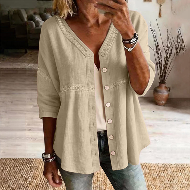 Margot | Timeless Cotton Button Blouse