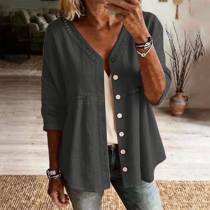 Margot | Timeless Cotton Button Blouse