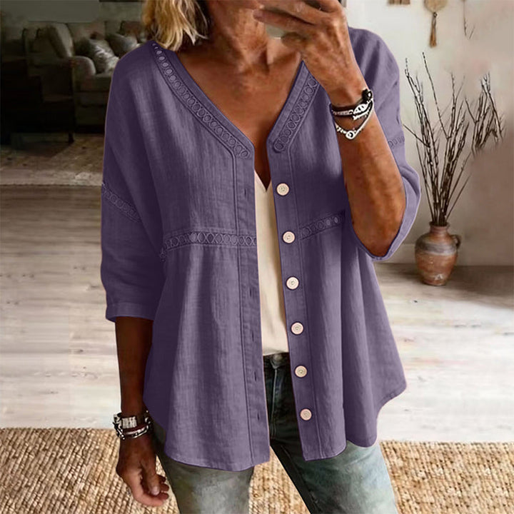 Margot | Timeless Cotton Button Blouse