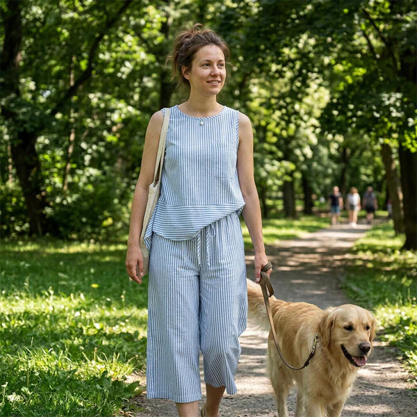 Brisa – Striped Cotton Set