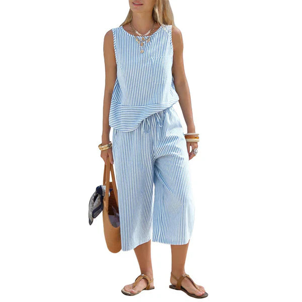 Brisa – Striped Cotton Set